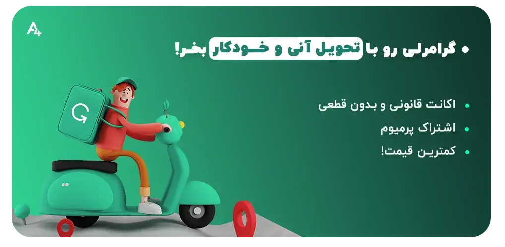اکانت گرامرلی پریمیوم را با تحویل آنی