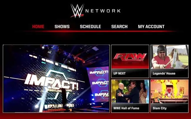پخش مسابقات کشتی کج WWE Netowrk