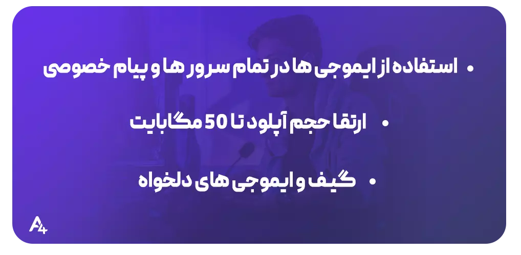 ویژگیهای اکانت دیسکورد نیترو