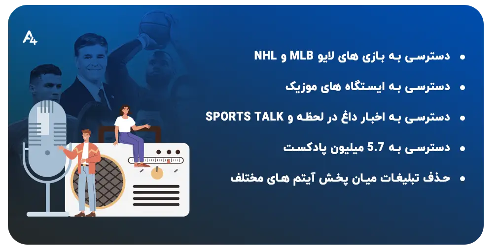 خرید اکانت TuneIn Premium