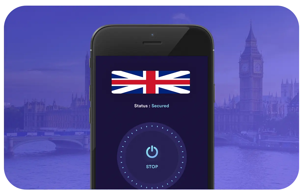 نمای از VPN روی گوشی