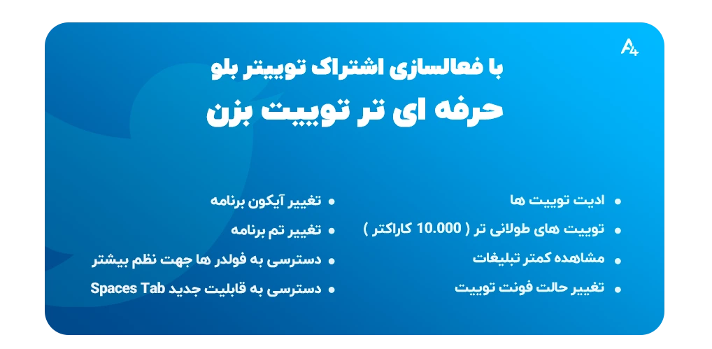 خرید توییتر بلو پریمیوم
