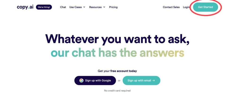 مراحل خرید اکانت copy.ai