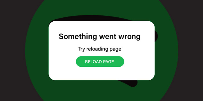 رفع ارور something went wrong اسپاتیفای
